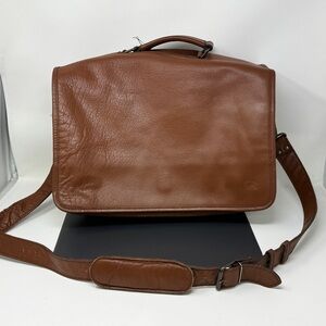 Buffalo Jackson Trading Co. Bag Brown Leather Briefcase Laptop